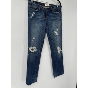 Abercrombie and Fitch A&F Y2K Super Skinny Distressed Prep Mallcore Scene 6